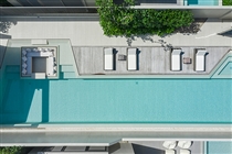 Pool aerial shot
